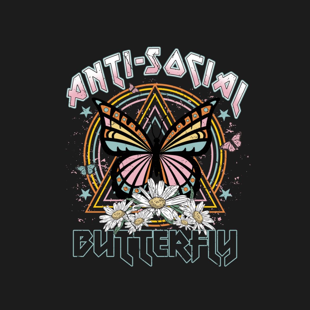 Anti Social ButterflyEternal Distinction4368019_8927Black Heather2XL2XLAnti Social Butterfly