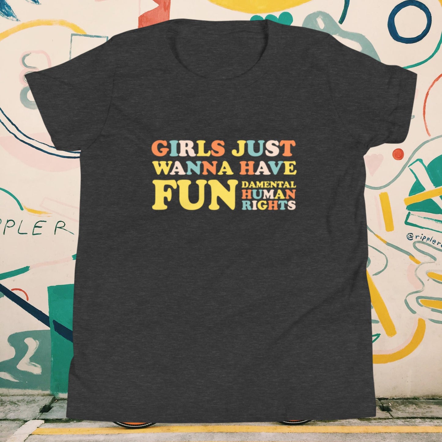GIRLS JUST WANNA HAVE FUN - YOUTHEternal Distinction1129778_11217Dark Grey HeatherSSGIRLS JUST WANNA HAVE FUN - YOUTH