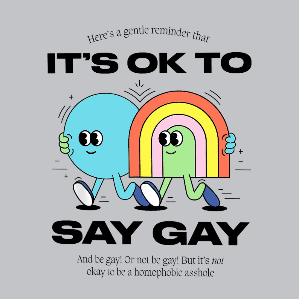 It's Ok To Say Gay - Adult Size/LanguageEternal Distinction9820207_503Sport GreySSIt's Ok To Say Gay - Adult Size/Language